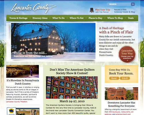 lancastercounty thiet ke web du lich