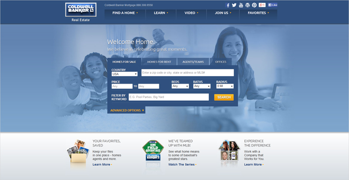 coldwell banker thiet ke web bat dong san