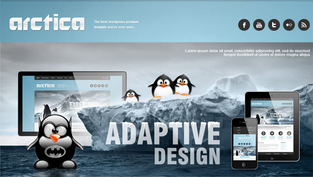 arctica tourism wordpress responsive theme thiet ke web du lich