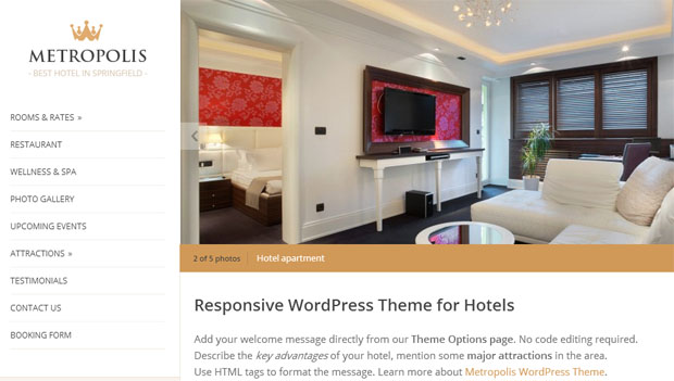 metropolis tourism wordpress responsive theme thiet ke web du lich