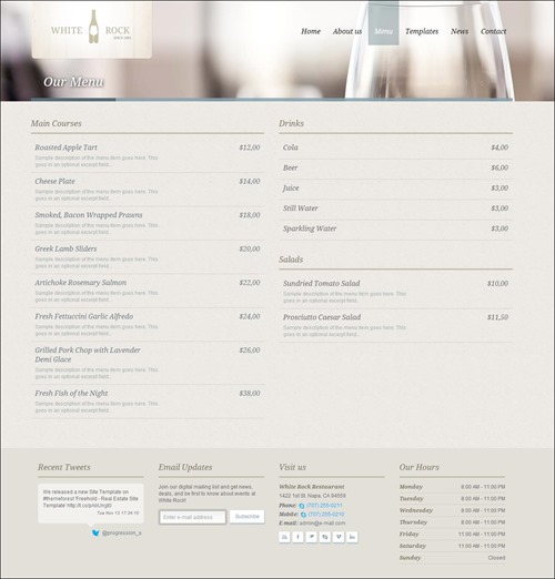 white rock restaurant menu templates3 thumb thiet ke web nha hang