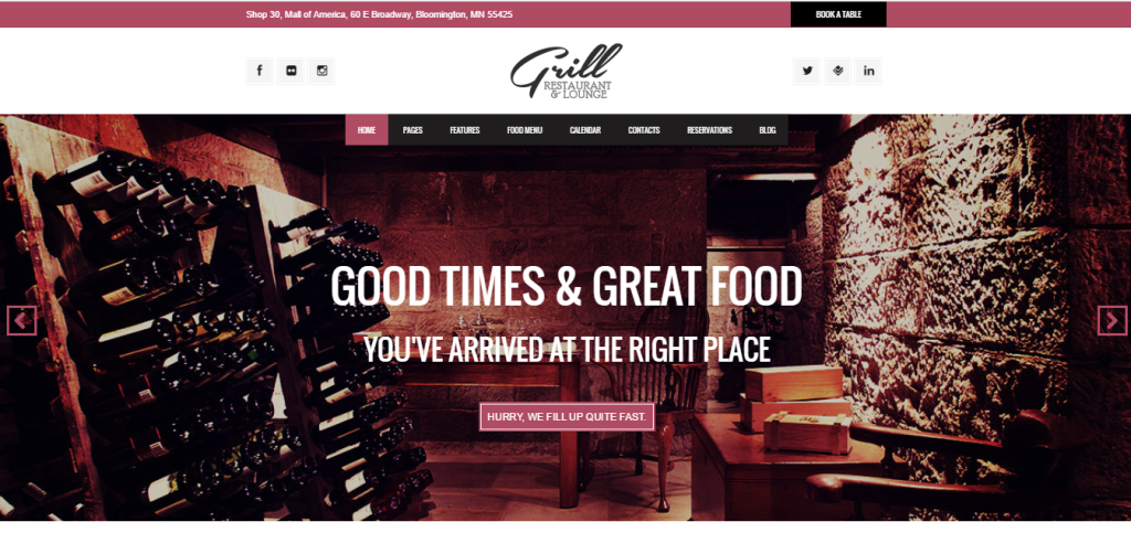 Croma Grill Thiet ke website cua hang cafe
