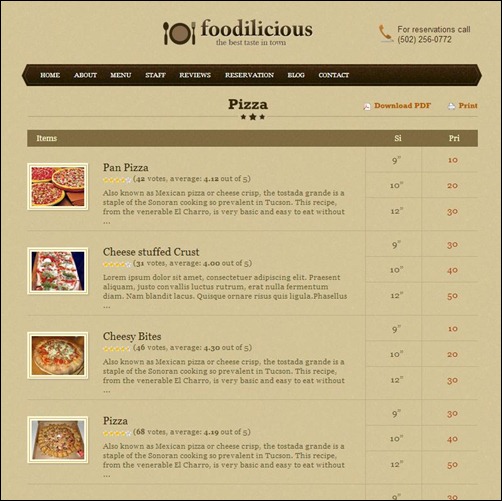 foodilicious thumb thiet ke web nha hang