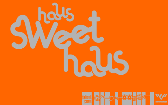 Haus-Sweet-Haus font chu cho thiet ke web dep