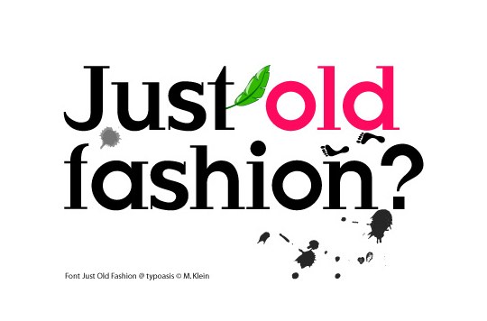 Just-Old-Fashion font chu cho thiet ke web dep