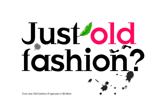 Just-Old-Fashion font chu cho thiet ke web dep