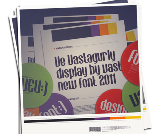 Vastagurly-Display font chu cho thiet ke web dep