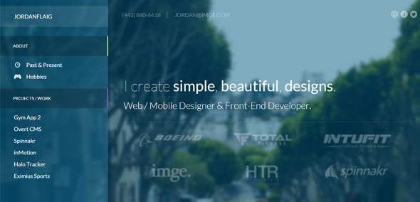Jordan-Flaig thiet ke website portfolio chuyen nghiep