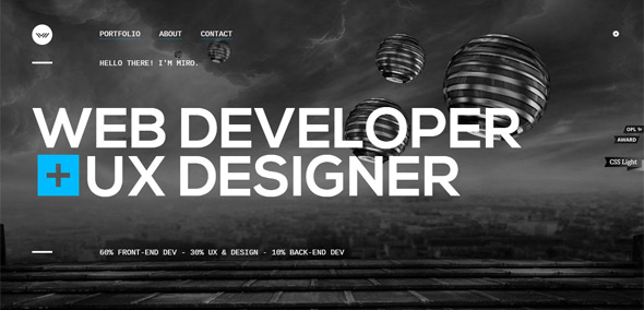 Miro-Hristov thiet ke website portfolio chuyen nghiep