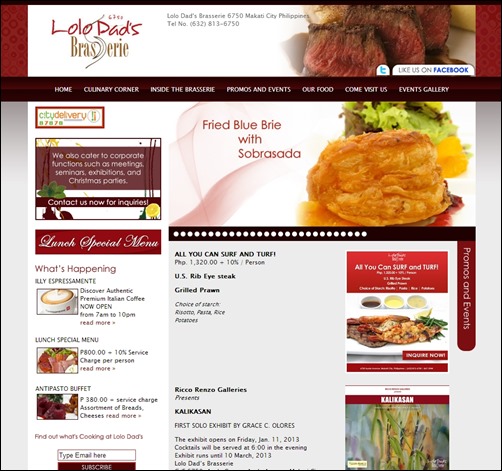 lolo dads brasserie restaurant website thumb thiet ke web nha hang
