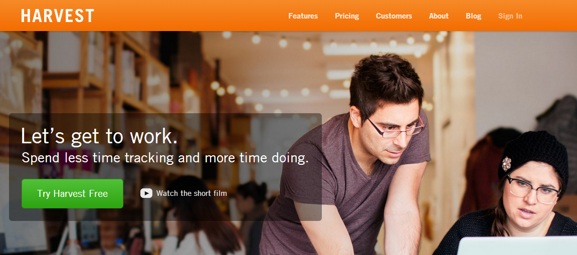 get harvest com homepage thiet ke web ban hang