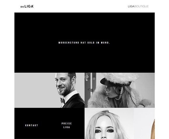 Sức quyến rũ từ 20 thiết kế website đen trắng hiện đại Thiet ke website den trang
