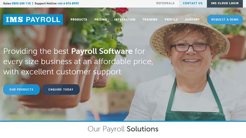 IMS Payroll thiet ke website thong minh