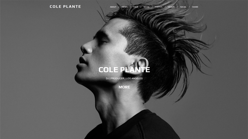 Cole Plante headline trong thiet ke web