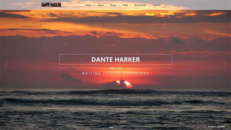 Dante Harker headline trong thiet ke web