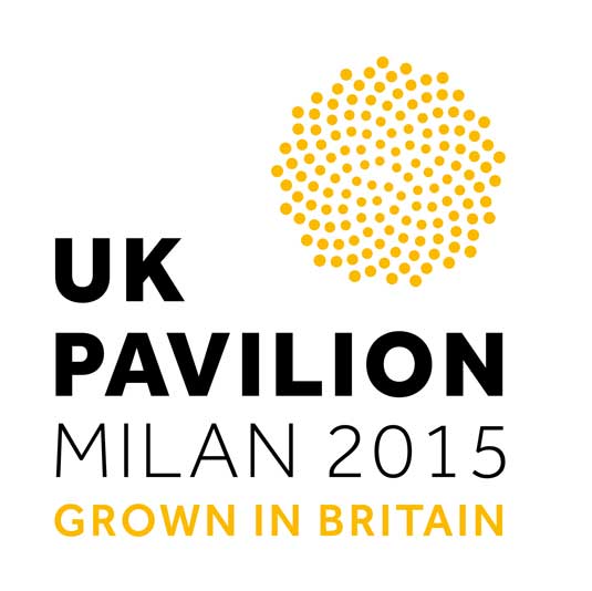 logo for the UK Pavilion at Milan thiet ke logo su kien