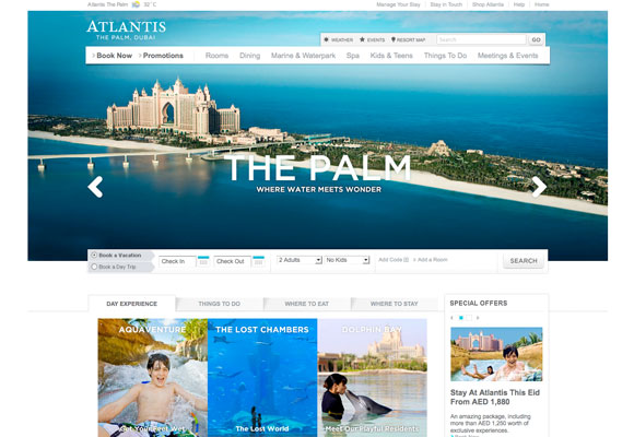 atlantisthepalm thiet ke web khach san