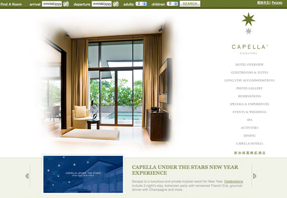 capellasingapore thiet ke web khach san