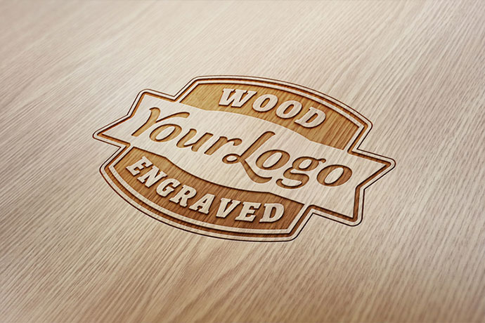 wood-engraved Thiet ke logo cua hang10