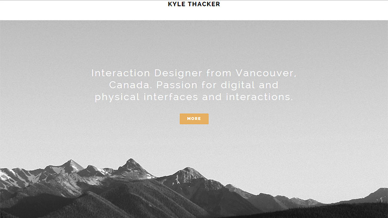 Kyle Thacker thiet ke website dep