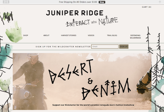 Juniper Ridge Web Thiet ke logo thong minh
