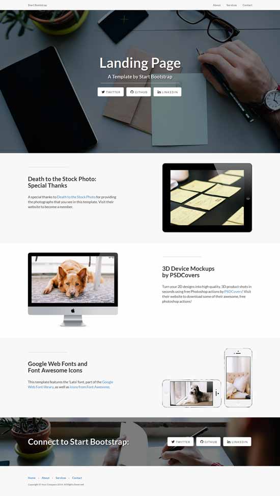 free responsive landing page template thiet ke web ban hang