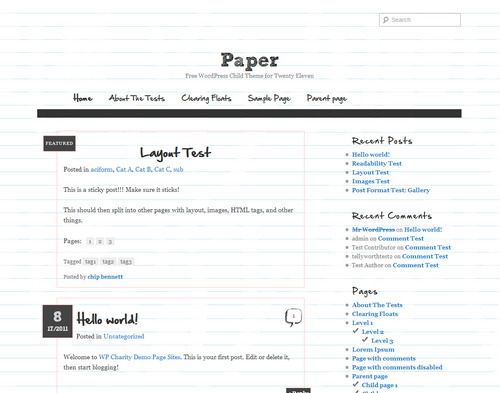 paper theme thiet ke web