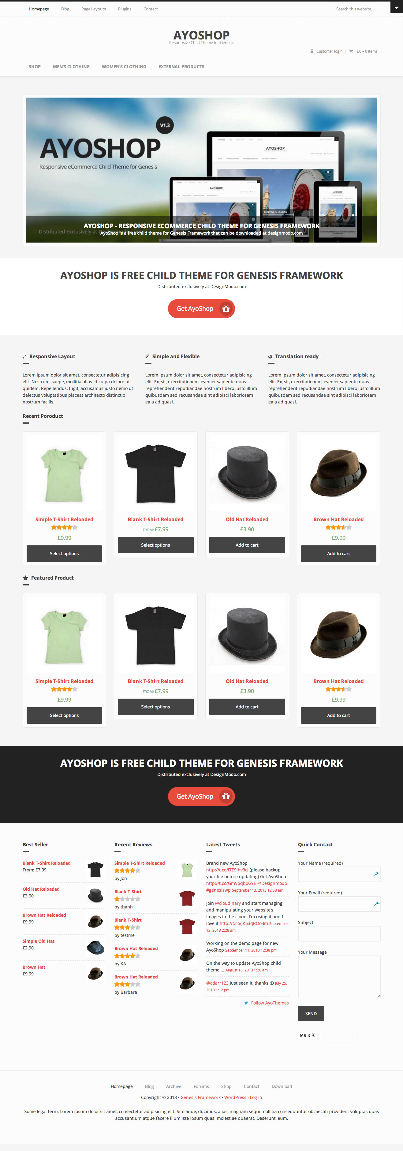 ayoshop woocommerce free theme thiet ke web