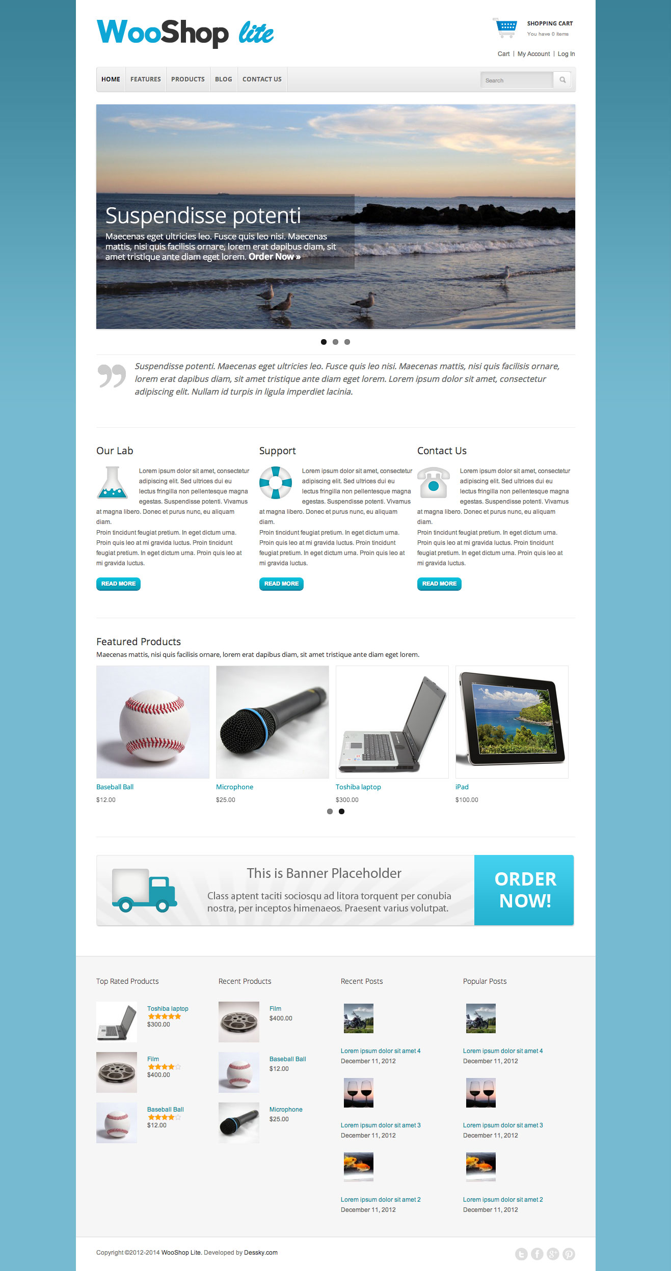 wooshop lite woocommerce theme free thiet ke web