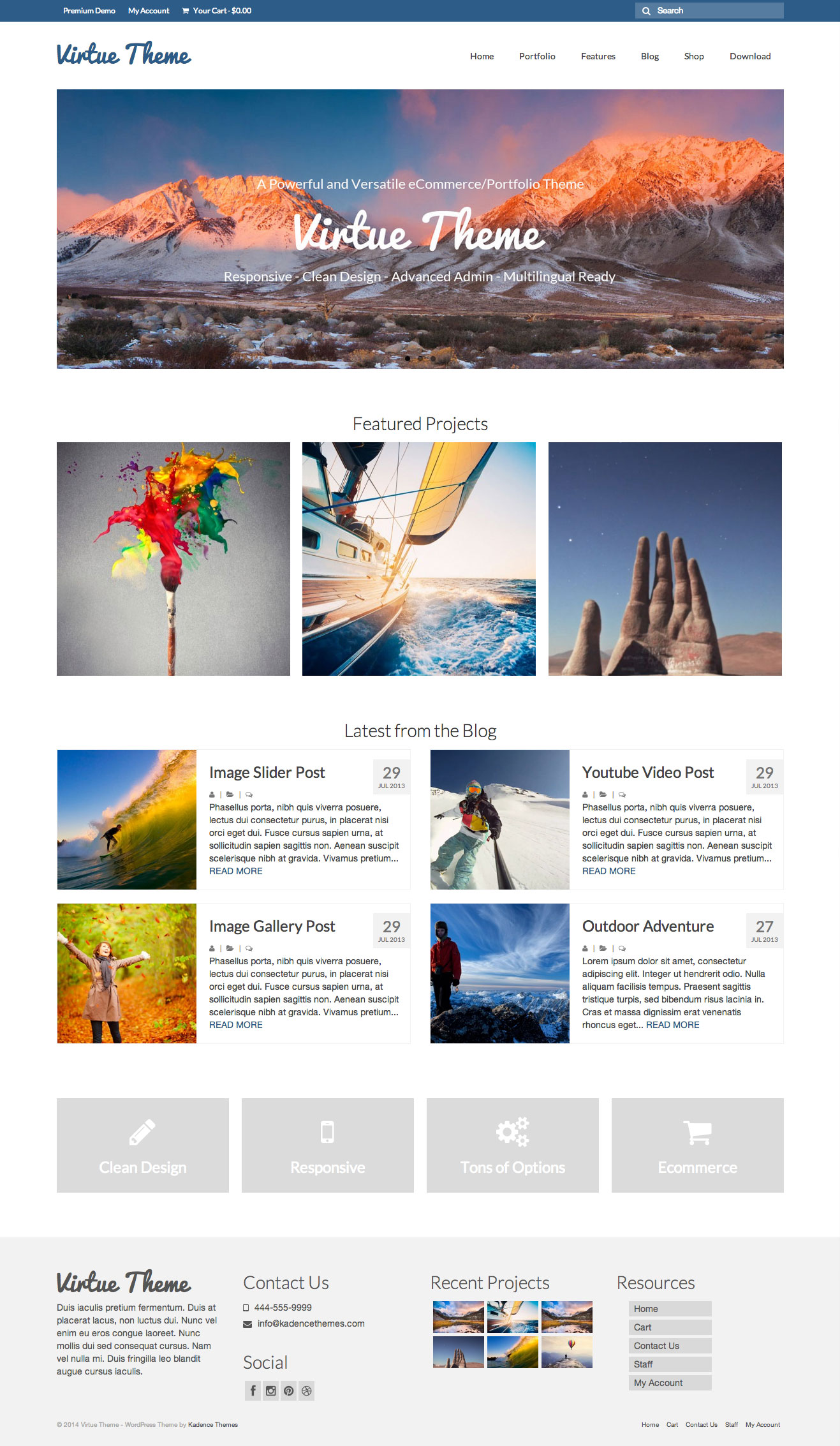 virtue free woocommerce theme thiet ke web