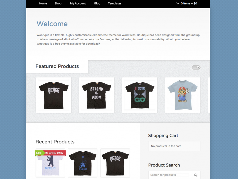 wootique wordpress woocommerce theme thiet ke web