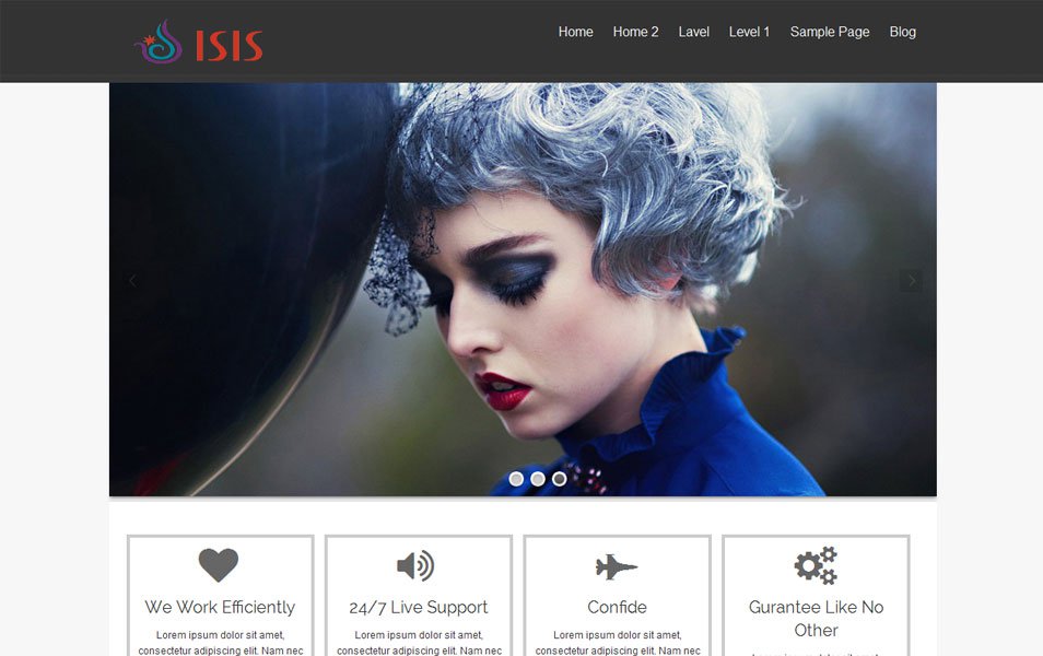 isis free portfolio wordpress theme thiet ke web