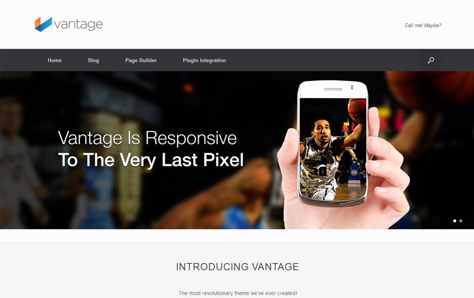 vantage free portfolio wordpress theme thiet ke web