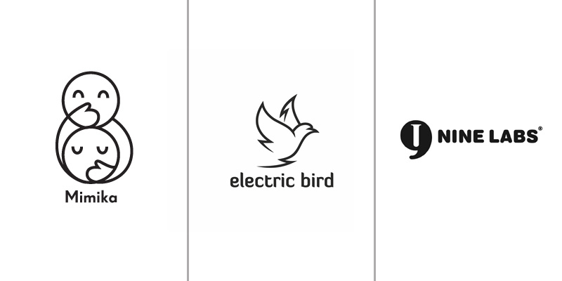 Thiet ke logo den trang dep Mimika/Electric Bird/Nine Labs