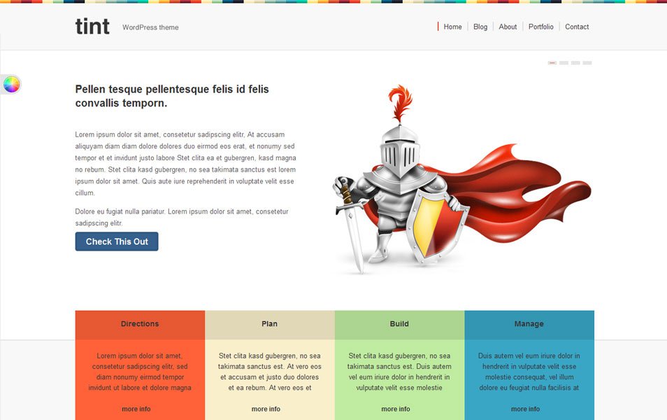 tint free wordpress portfoliotheme thiet ke web