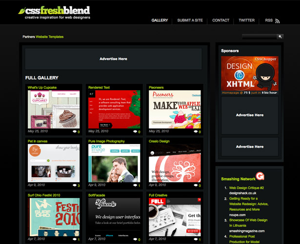 cssfreshblend thiet ke web