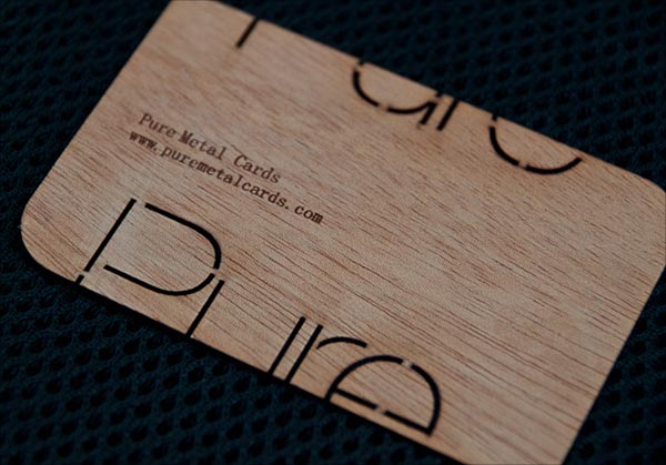 Thiet ke bo nhan dien thuong hieu sang tao Wooden-Laser-Cut-Business-Card-example