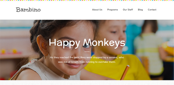 Thiet ke website chuyen nghiep Bambino---Children-WordPress-Theme