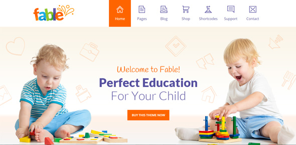 Thiet ke website chuyen nghiep Fable---Children-Kindergarten-WordPress-Theme