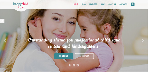 Thiet ke website chuyen nghiep HappyChild---Kindergarten-WordPress-Theme