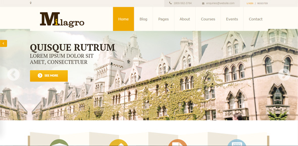 Thiet ke website chuyen nghiep Milagro---Learning-and-Courses-WordPress-Theme