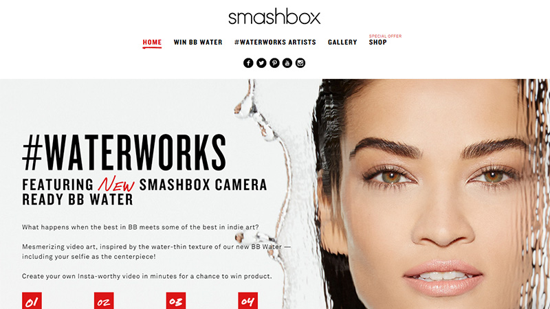 SmashBox thiet ke website thoi trang dep