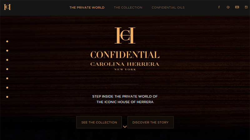 Carolina Herrera thiet ke website thoi trang dep