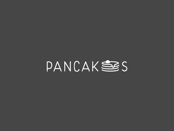 Pancakes thiet ke logo dep