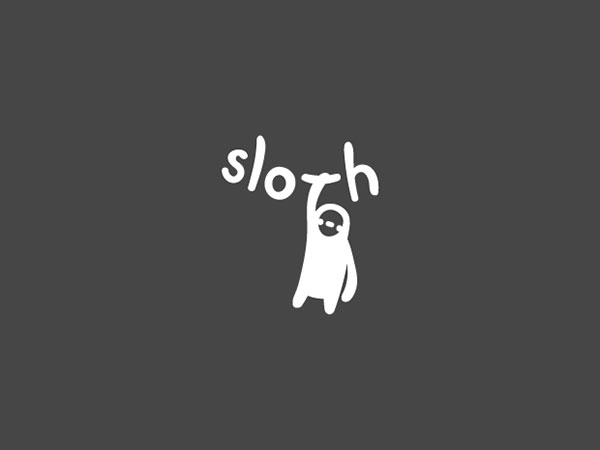 Sloth thiet ke logo dep