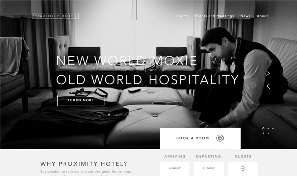 Tìm cảm hứng qua chuyến thăm 20+ website ấn tượng chủ đề du lịch Proximity-Hotel thiet ke website du lich