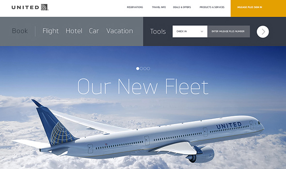 Tìm cảm hứng qua chuyến thăm 20+ website ấn tượng chủ đề du lịch United-Airlines-Website-Redesign thiet ke website du lich