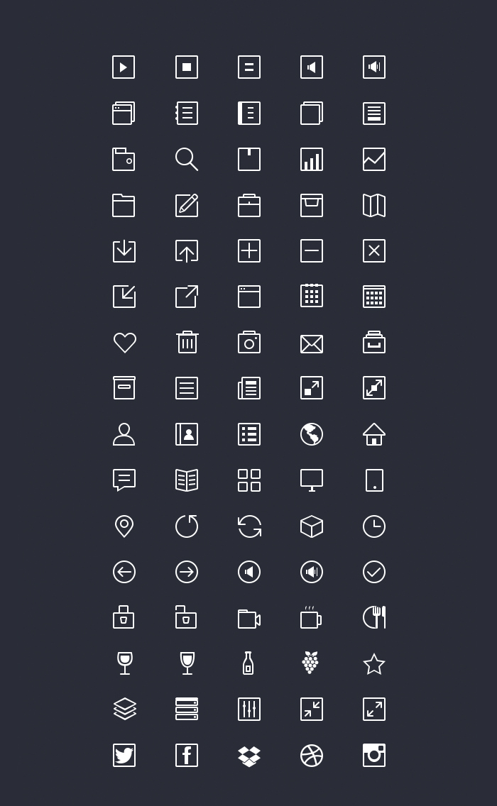 20 bộ icon miễn phí cho thiết kế theo phong cách tối giản của bạn Thiet ke bo nhan dien thuong hieu chuyen nghiep