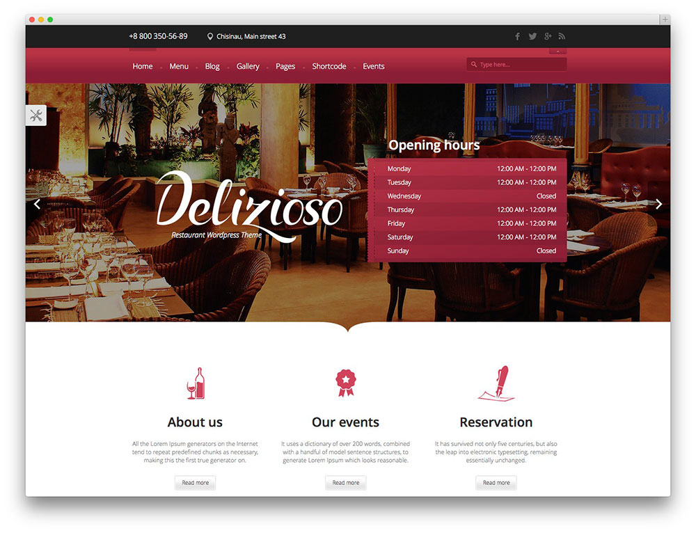 Chuẩn sáng tạo với những mẫu thiết kế web nhà hàng 2015 44