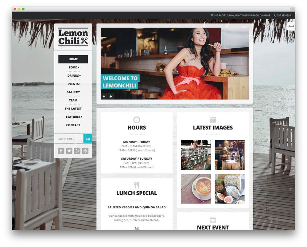 Chuẩn sáng tạo với những mẫu thiết kế web nhà hàng 2015 33